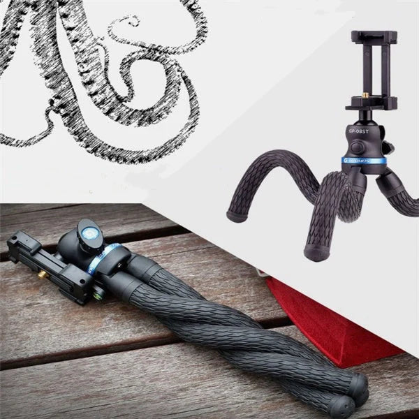 Flexible octopus tripod for Apple iPhone with 360-degree rotation