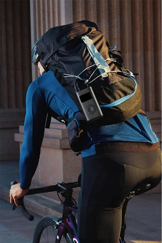 Mijia Mini Portable Car Air Pump with digital display and compact design