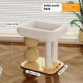 Simple pine wood cat nest in an enclosed design available in multiple style finishes.
