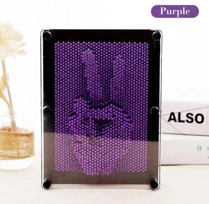 Customizable 3D Sculpture Frame - Create stunning 3D sculptures in seconds by pressing any object onto the array of pins