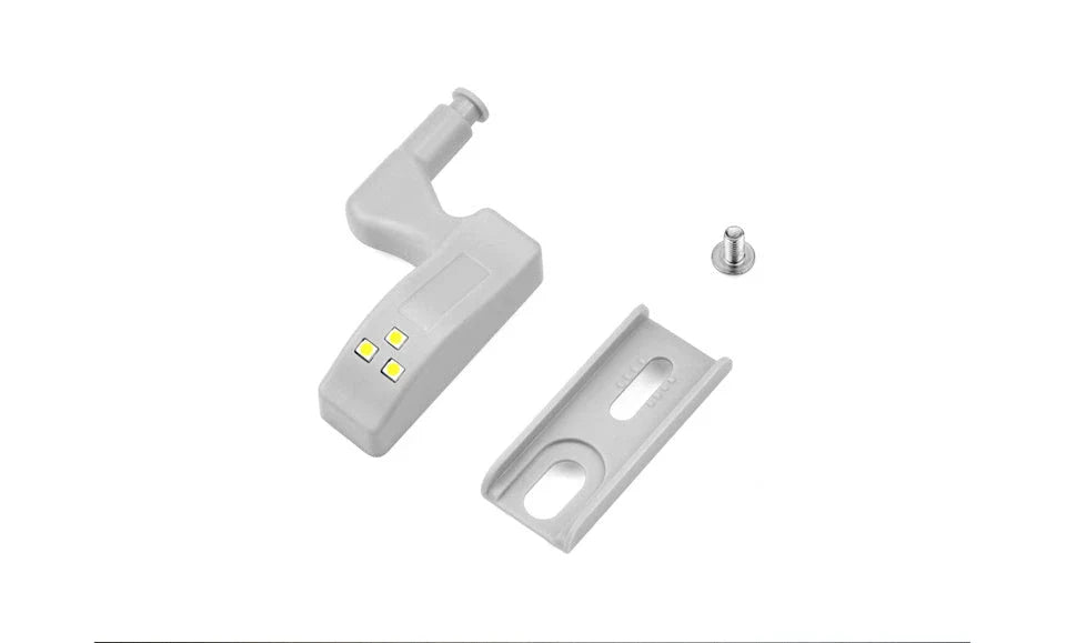 Automatic LED sensor cabinet light with grey PVC cover and cold white illumination