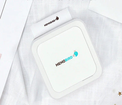 Compact Thermal Pocket Portable Bluetooth Printer with white and pink options