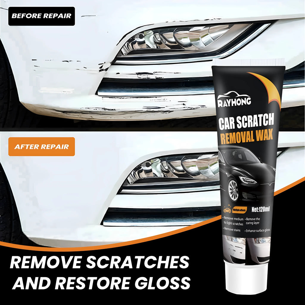 120ml car scratch wax polish kit with sponge and towel for paint protection