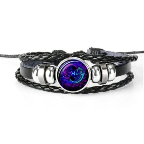 Zodiac Constellation Bracelet with Adjustable Fit and Vibrant Color Options for Men, Women, and Kids