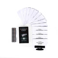 Teeth whitening strips in aluminium film packet with coconut activated carbon and sodium bicarbonate