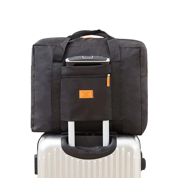 Large capacity waterproof nylon foldable travel duffel bag in multiple colors