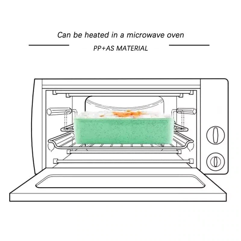 Versatile Kiwi Lunchbox with Microwave Heating - Premium Eco-Friendly Design in Vibrant Colours