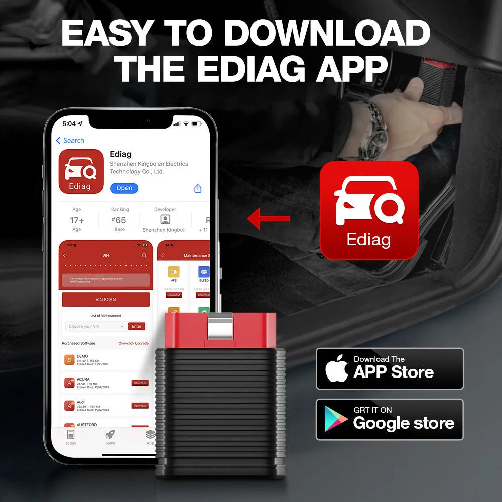 KINGBOLEN Ediag Mini multi-language automobile fault diagnosis instrument