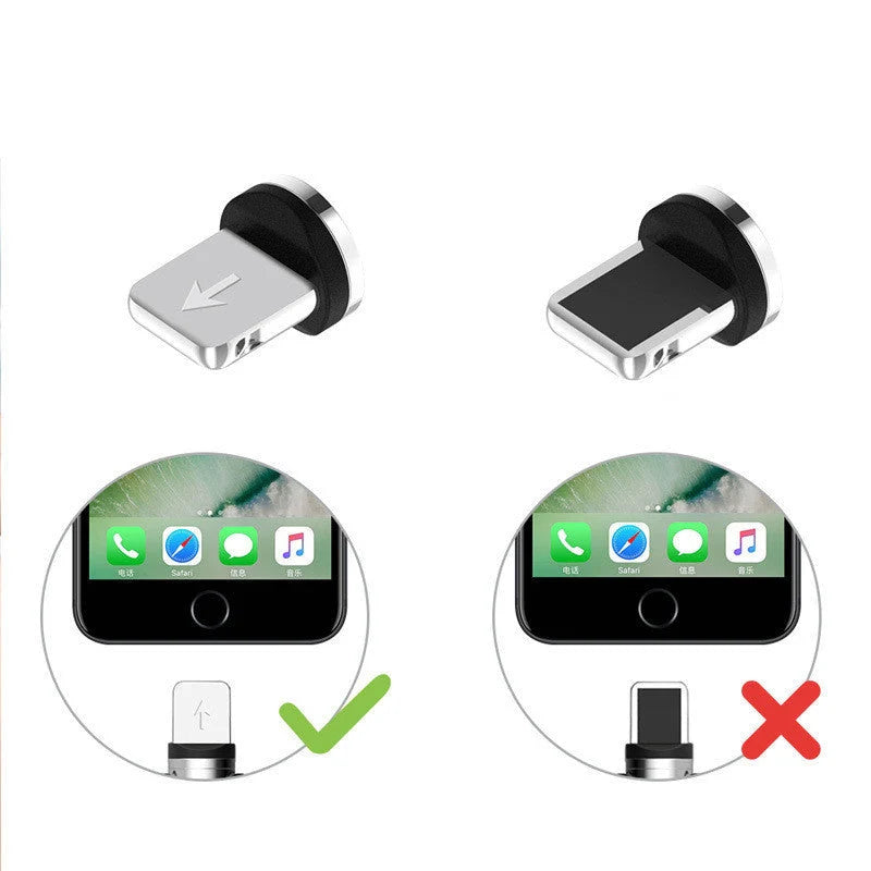 360 Degree Magnetic Charging Cable with LED indicator for fast charging and data transfer
