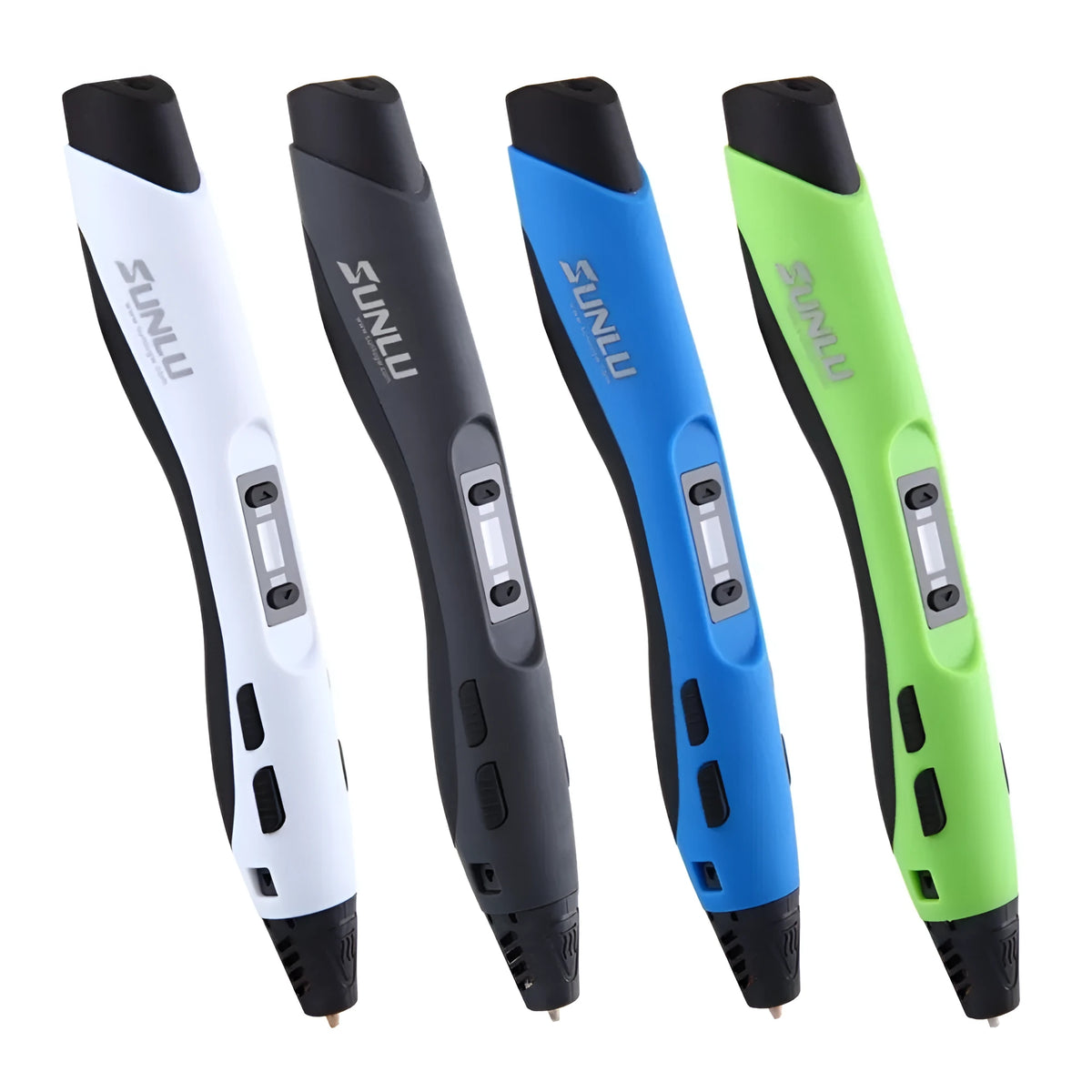 Plastic 3D printing pen 18cm long in black for 3D painting and graffiti