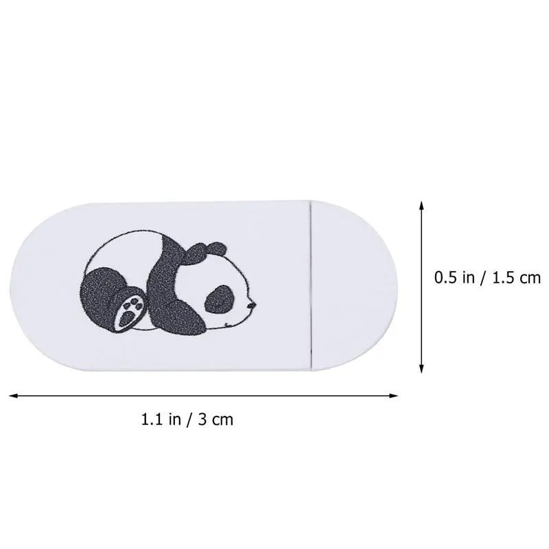 White plastic sliding webcam cover pack of three, each measuring 3x1.5x0.1cm, for laptop and smartphone privacy
