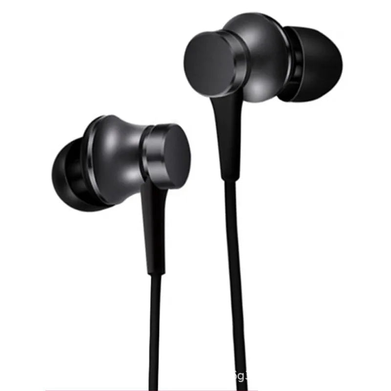 Piston wired in-ear headphones with 3.5mm plug in black, blue and red colour options