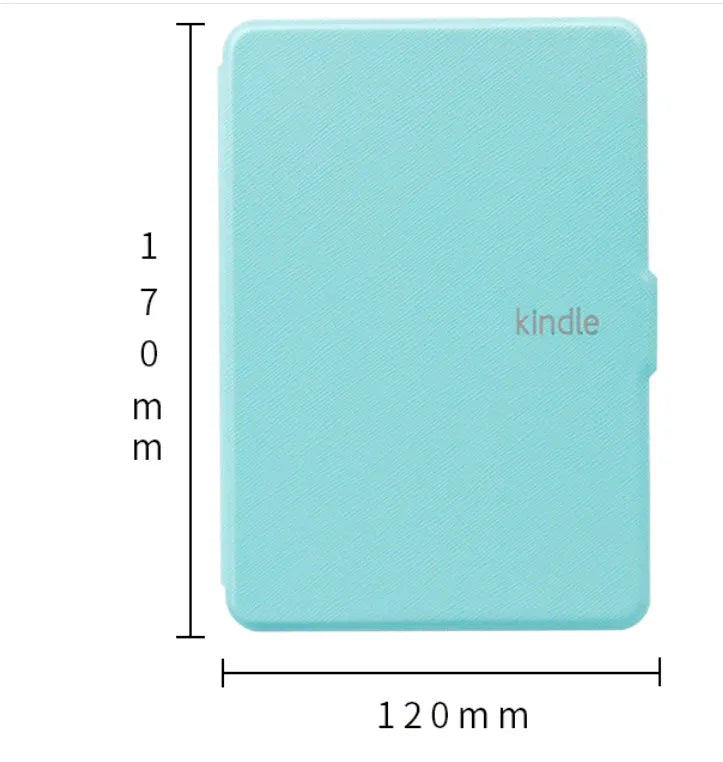 Kindle Paperwhite leather case in microfiber leather, 170x120x10mm, with 11 colour options