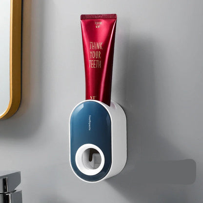 Automatic Wall-mounted Toothpaste Squeezer in multiple colours for clean, efficient dispensing