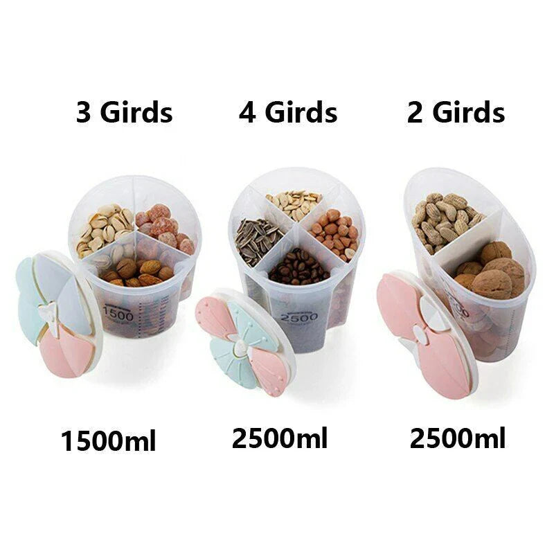 Healthy Containers Cereal Grain Dry Food Storage Tank with Transparent Cover