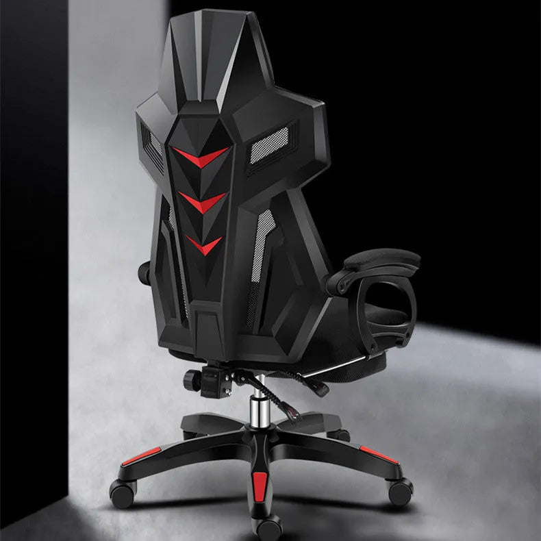 Upgrade black frame ergonomic swivel office chair with mesh backrest and latex cushion in black mesh colour option