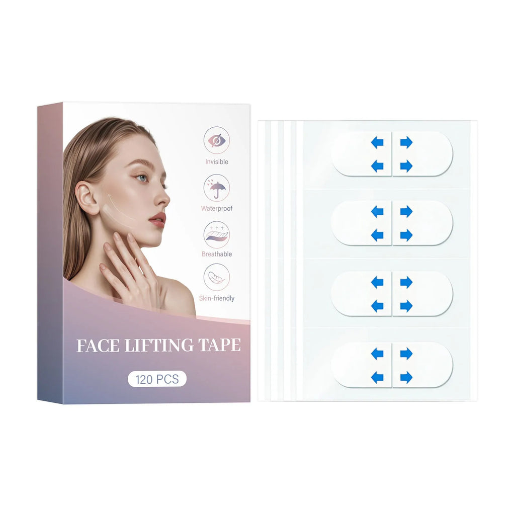 Pack of 120 chin lifting stickers for V face firming and wrinkle reduction