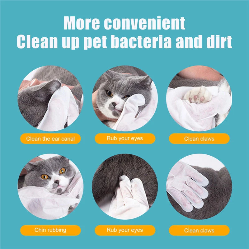 Disposable aluminum foil pet gloves for easy cleanup, pack of six