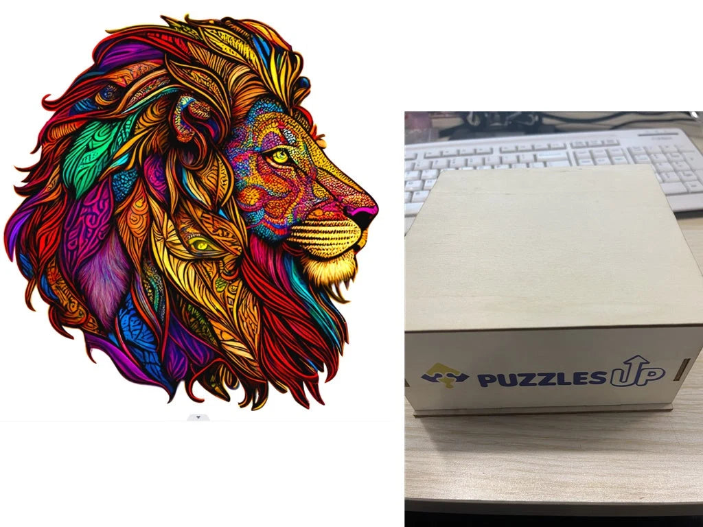 Animal Puzzle Puzzlesup A3 Size With The Box - Detailed wooden puzzle for creative minds