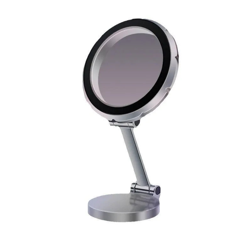 Aluminium alloy magnetic car holder with rotating base in gun colour – 60x15mm collapsible navigation bracket