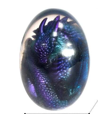 Lava Dragon Egg Desktop Decoration Dinosaur Egg Resin Crafts in various colours and base options