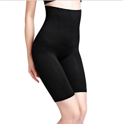 High waist nylon non-slip boxer pants with silicone strip for a stay-put fit