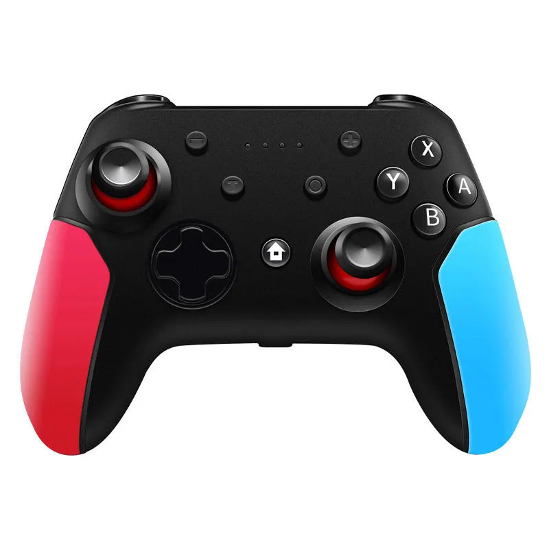Bluetooth gamepad for Nintendo Switch, PC and Android in blue and red colour scheme
