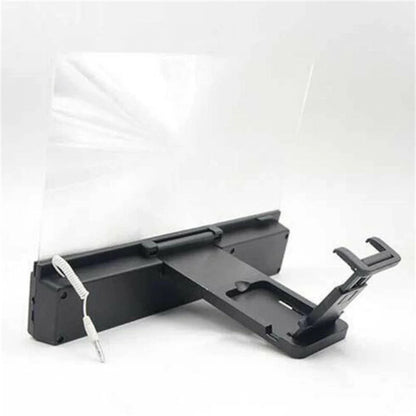 12-inch mobile phone screen amplifier with audio support, adjustable gooseneck stand