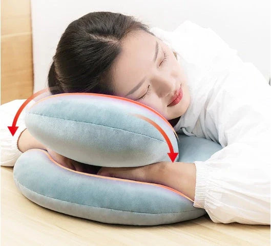 Plush U-shaped travel neck pillow in various colors for ultimate comfort and support