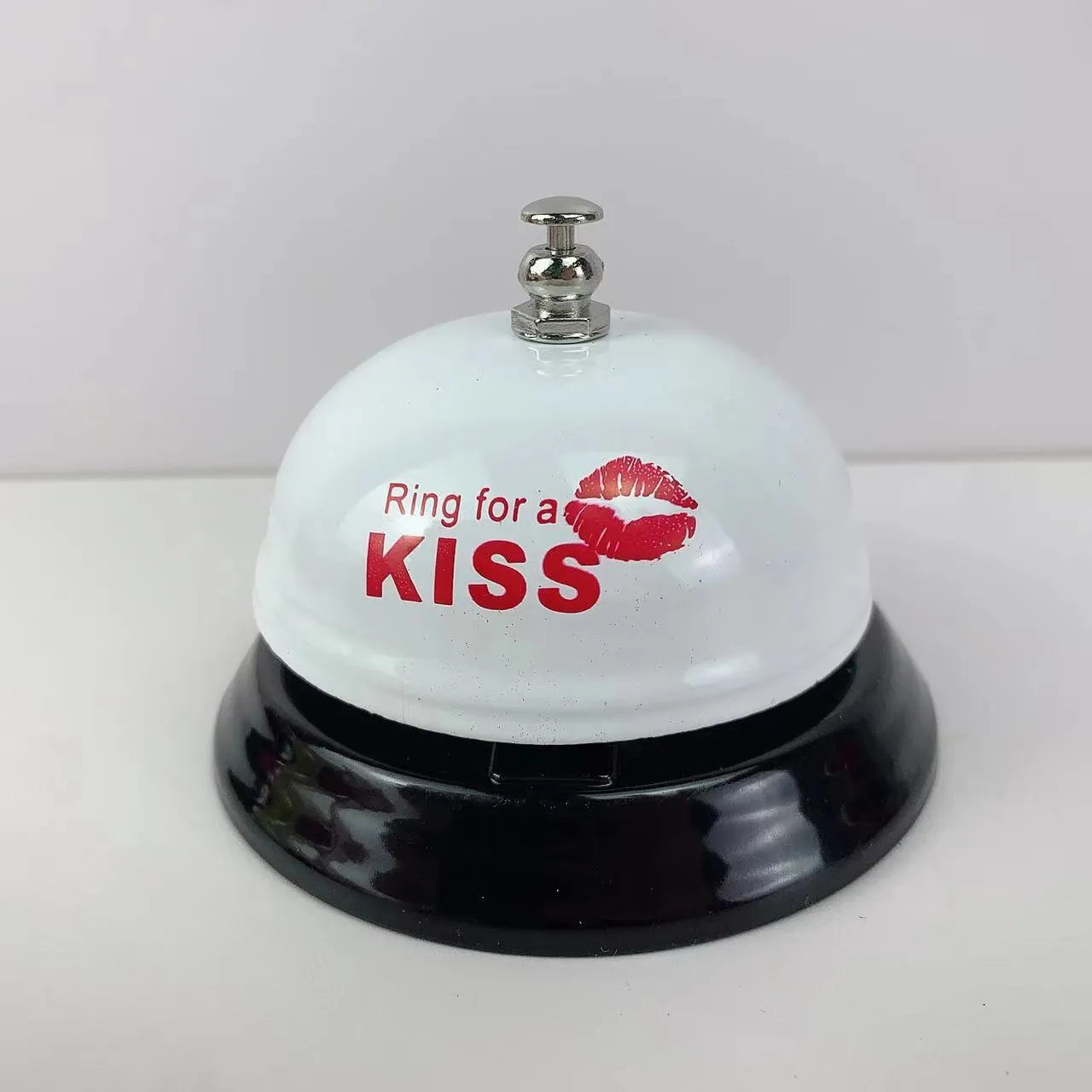Iron hand bell for classrooms or restaurants in a choice of colours including red, green, and blue