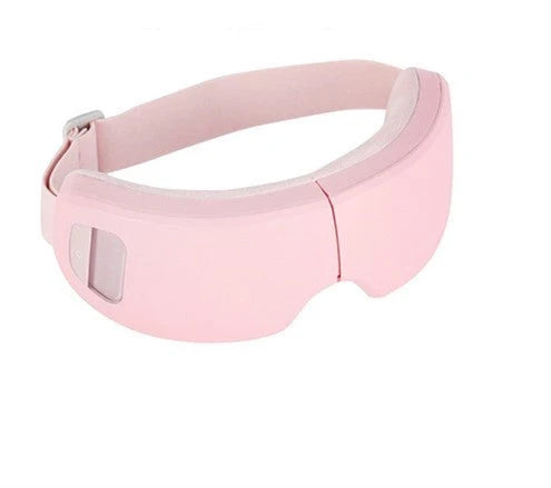 Bluetooth Music Smart Eye Protector with Hot Pack and Vibration Massage in white, pink, and black