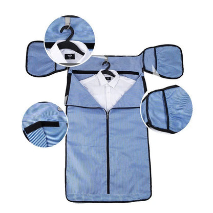 Large-capacity multi-function suit bag for gym and leisure, available in black and grey