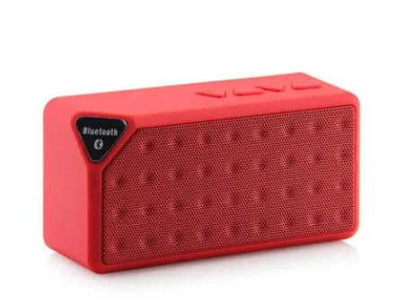 Cannon X3 cube-shaped wireless Bluetooth speaker with card magic design in black, blue, green, red or yellow