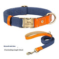 Small dog mohair collar and traction rope set in six colour options with adjustable sizing