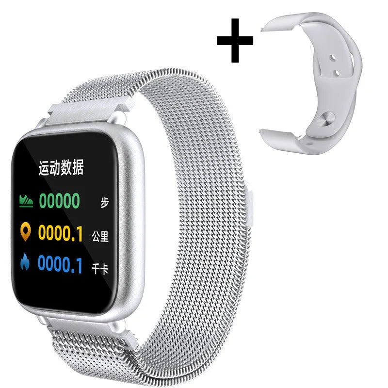 Smart Men's Waterproof Sports Watch with detachable wristband for USB charging and fitness tracking features