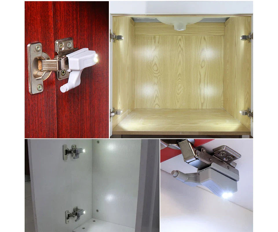 Automatic LED sensor cabinet light with grey PVC cover and cold white illumination