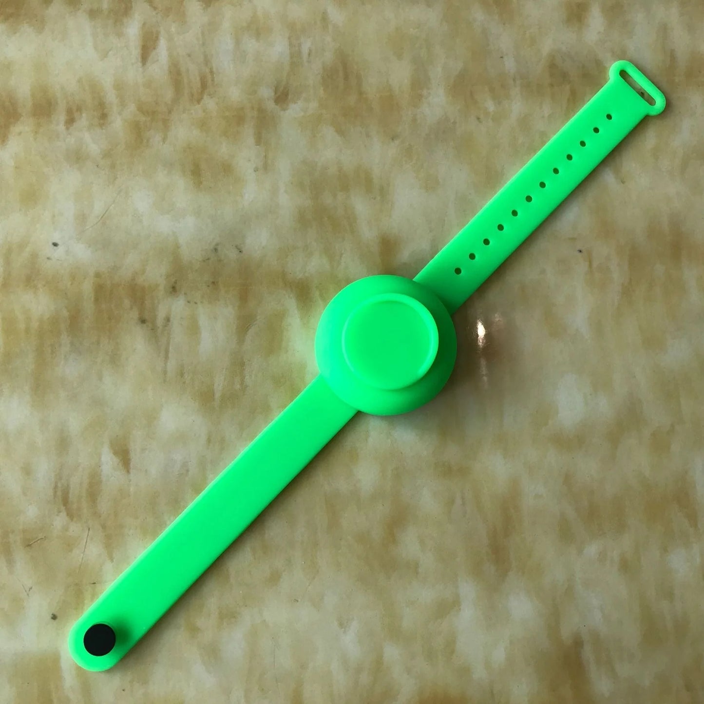 Portable Silicone Disinfectant Bracelet available in yellow, red, green, blue, black, and pink