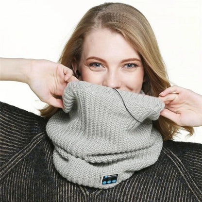 Knit Pullover Wireless Bluetooth Scarf in multiple colors for winter warmth and connectivity