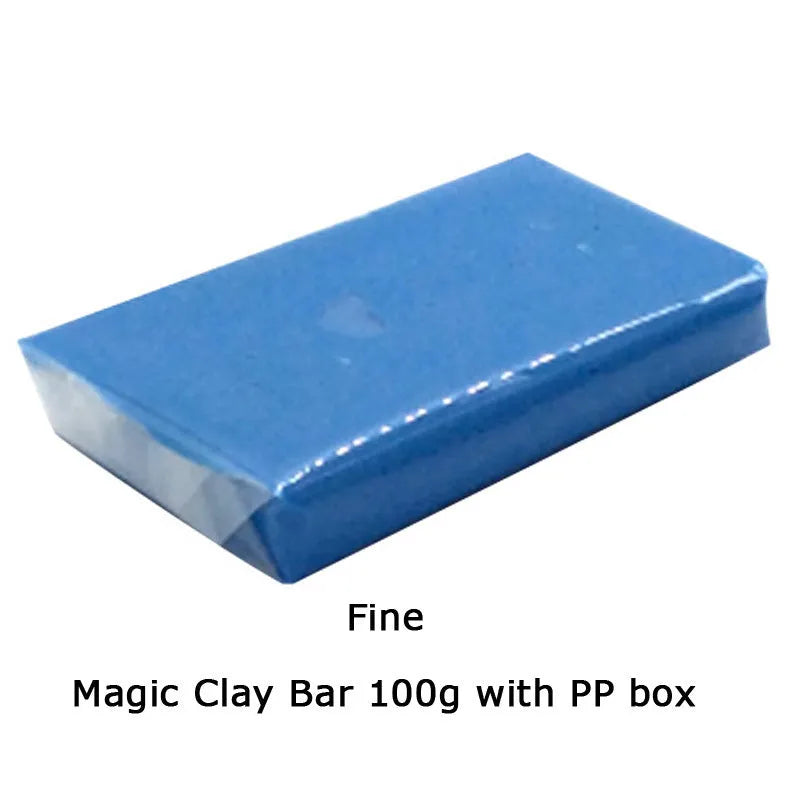 Marflo car cleaning clay bar in Heavy and King2 models, available in 80g, 100g, or 150g, for removing paint contaminants