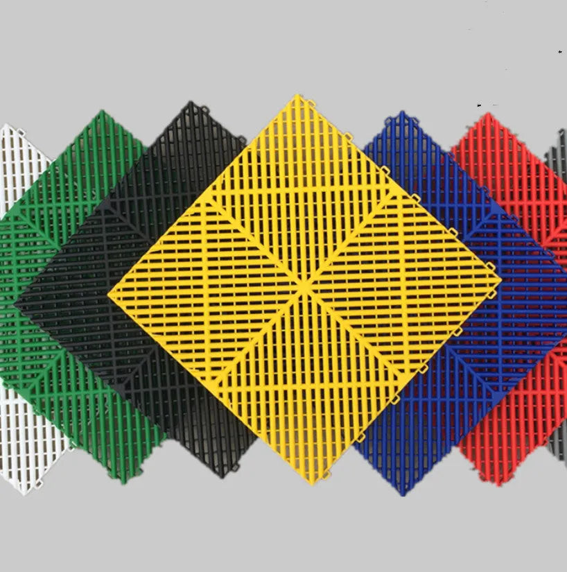 Car wash room plastic Mosaic grille tile 400mm by 400mm reinforced polypropylene