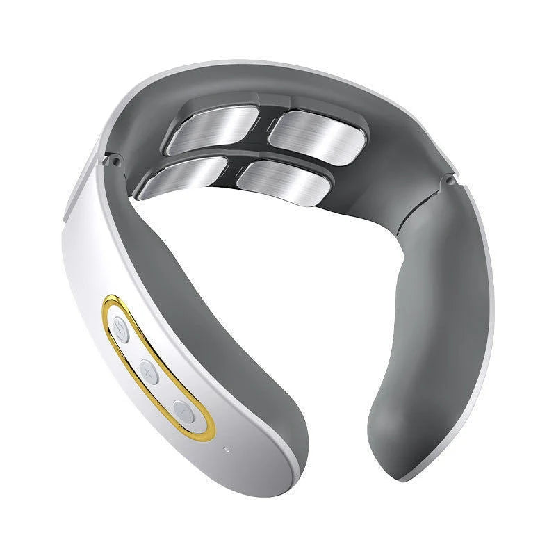 USB-powered cervical spine electric hot compress neck protector in red and white