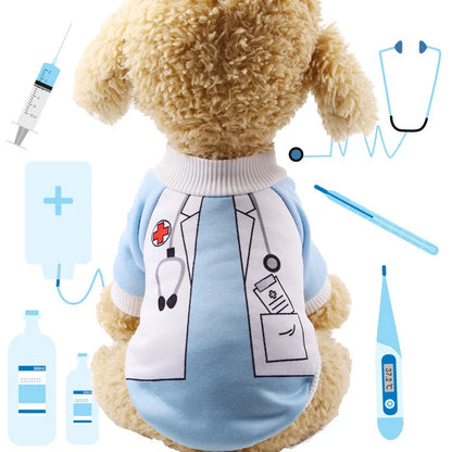 Halloween pet costumes in various styles with adjustable velcro and skull patterns