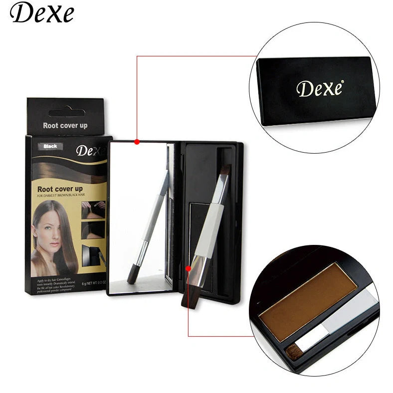 Dexe hair dye pen with tapered applicator tip for precise root touch-ups