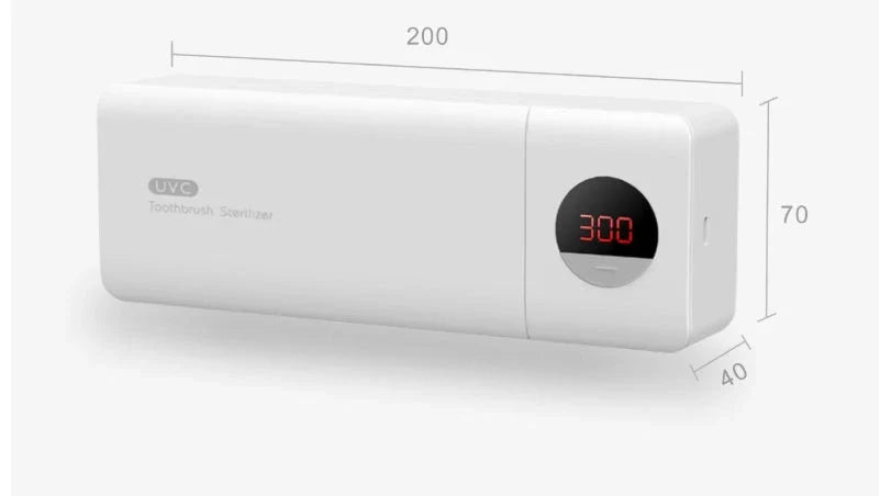 Rechargeable toothbrush holder with UV sterilization in Literary White and Bean Sand Green