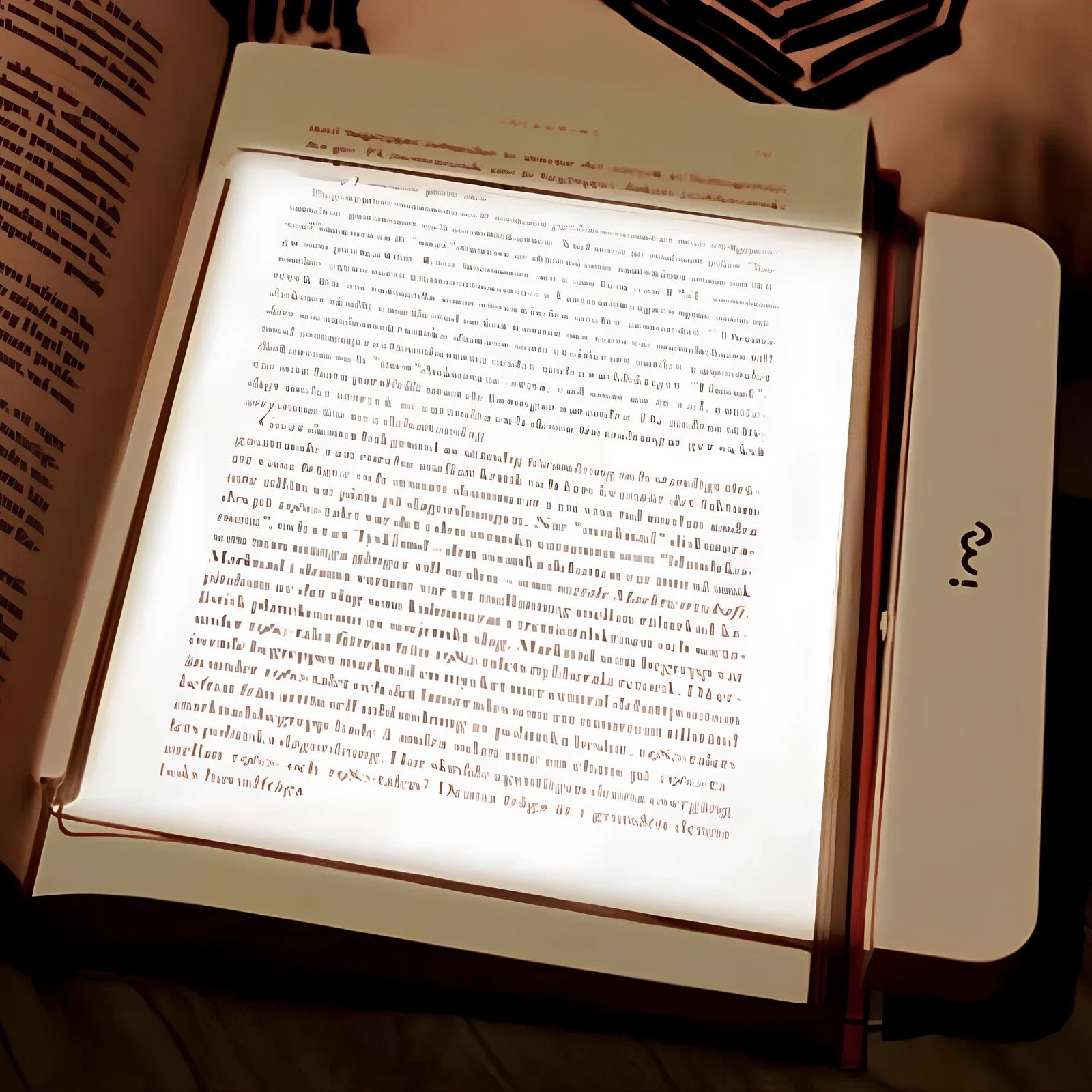 Compact dimmable LED book lamp in black with 17.6x17.8 cm panel for eye-safe night reading