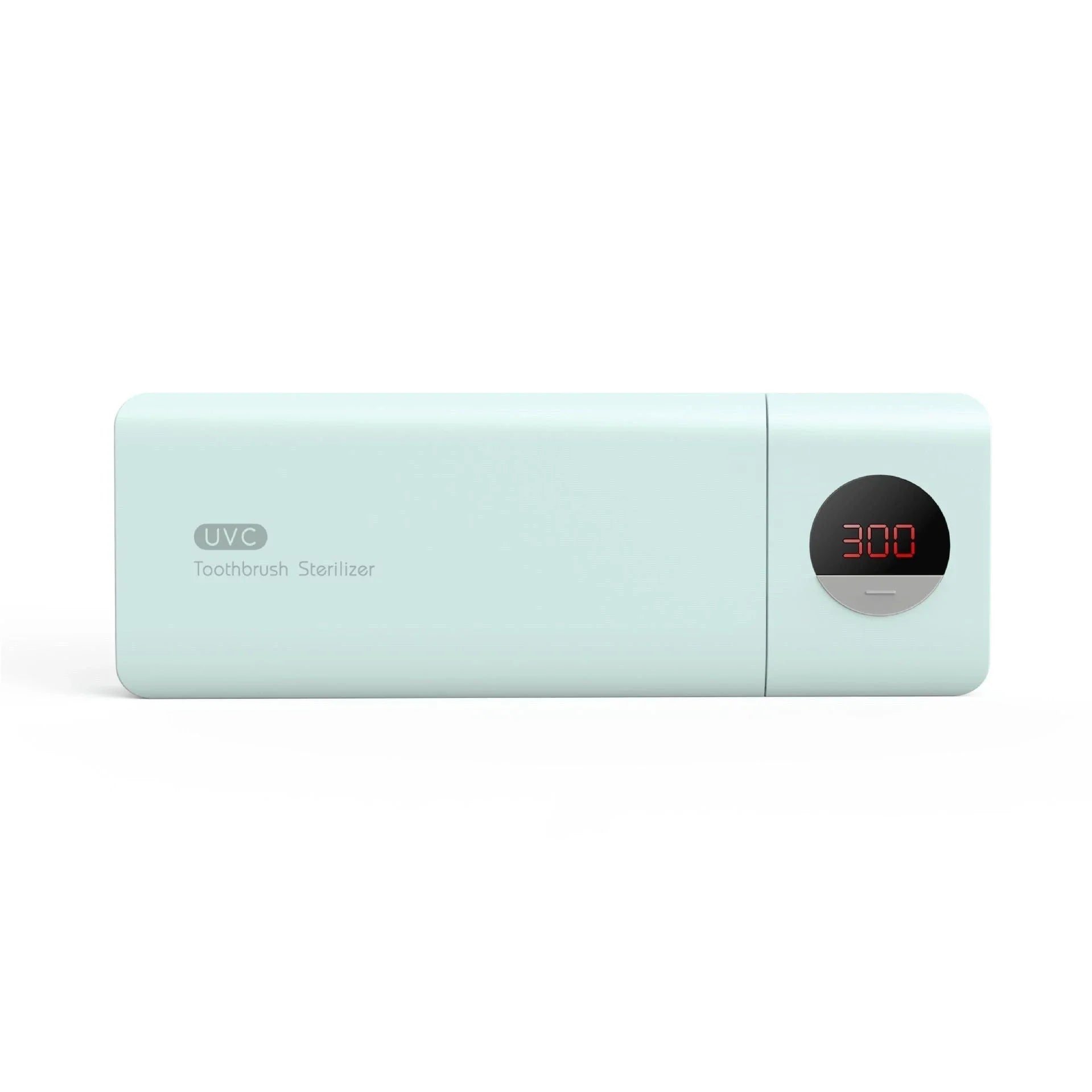 Rechargeable toothbrush holder with UV sterilization in Literary White and Bean Sand Green