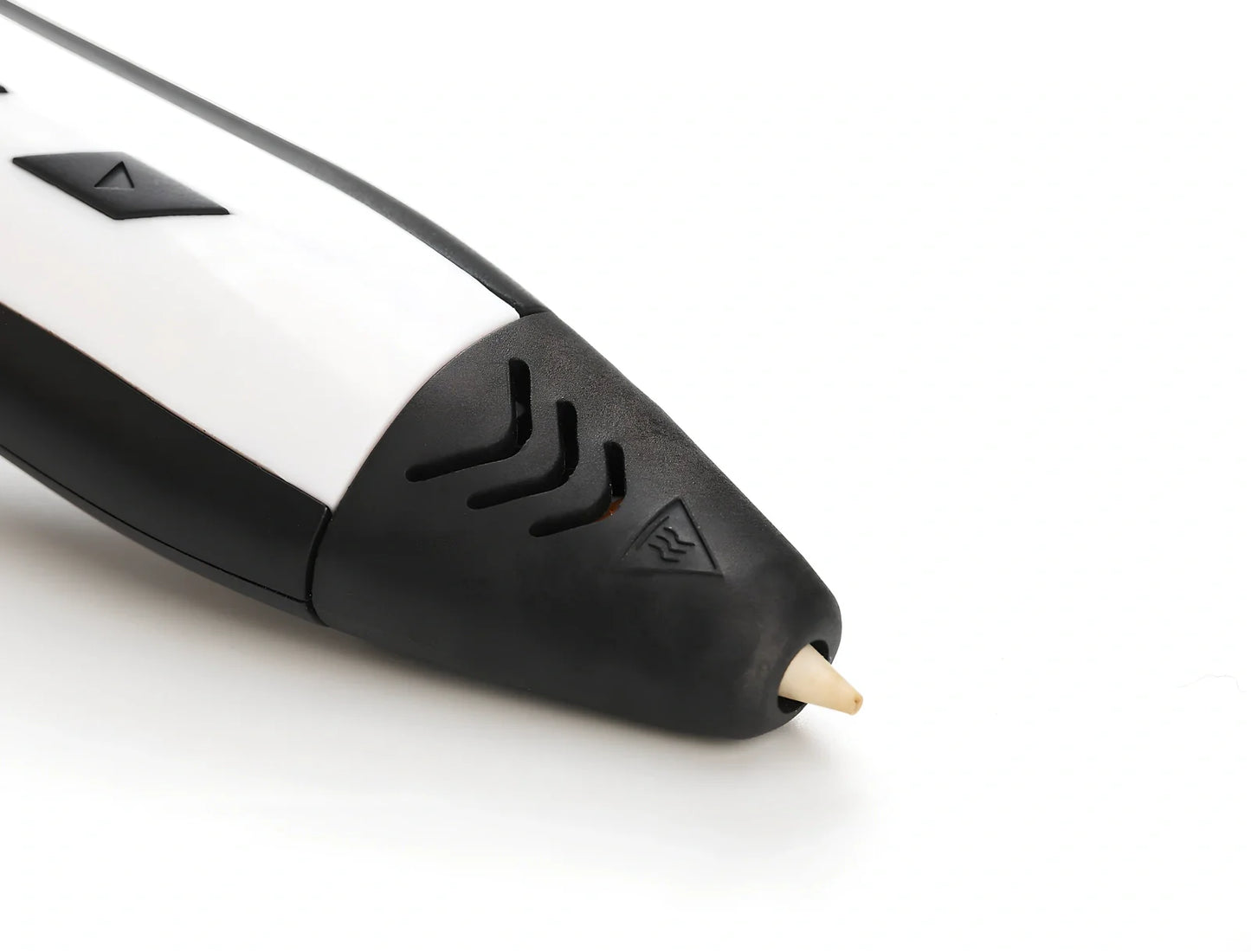 Blue children's 3D printing pen with LCD screen, 188x42x29mm size, 65g weight, 0.7mm nozzle for 1.75mm filaments