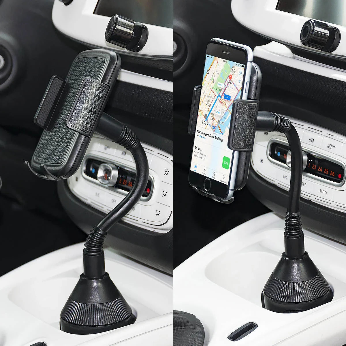Versatile car phone holder with 360-degree rotation, made from durable ABS material in New Zealand
