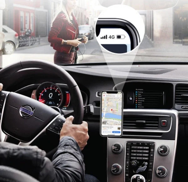 F6 Strip Plate Magnetic Car Phone Holder with steel spring frame