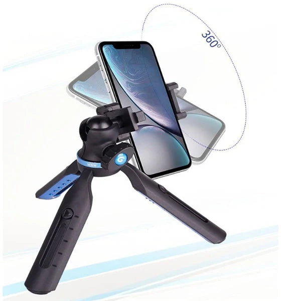Desktop tripod for mobile phones and Apple devices, black